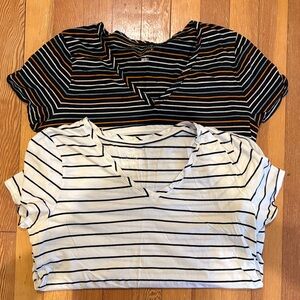 Isabel Maternity by Ingrid & Isabel Striped V-Neck Tees bundle